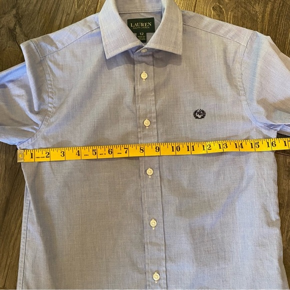 Ralph Lauren shirt button up long sleeve collared boys dress shirt - Picture 9 of 10